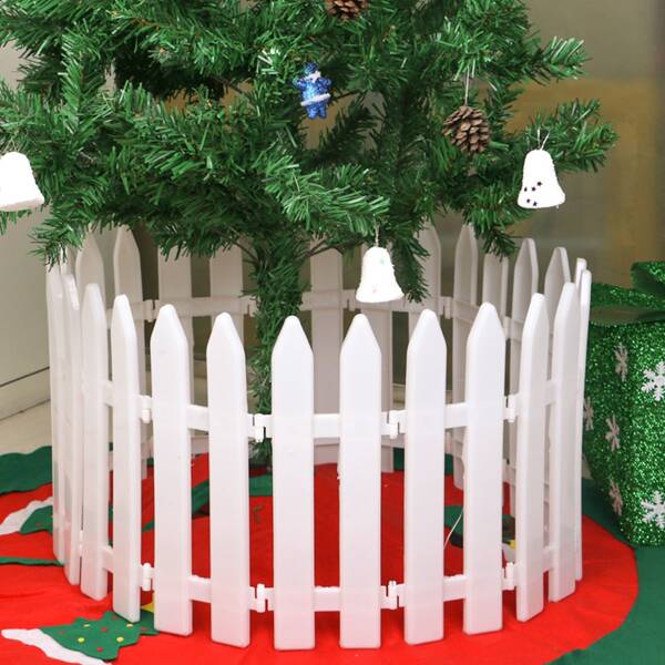 

10pcs Plastic Picket Fence Decoration, White