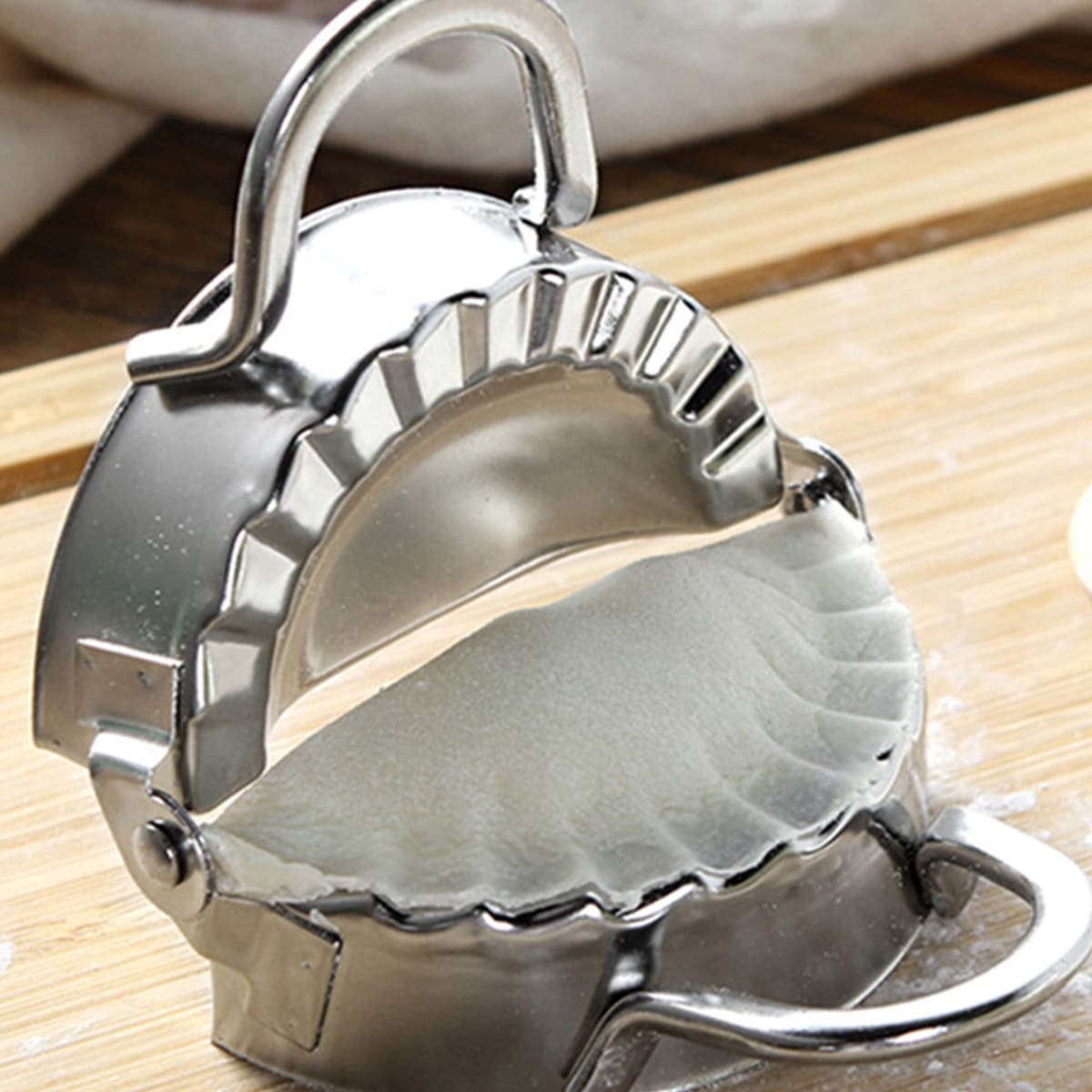 

Stainless Steel Manual Dumpling Mould, Silver