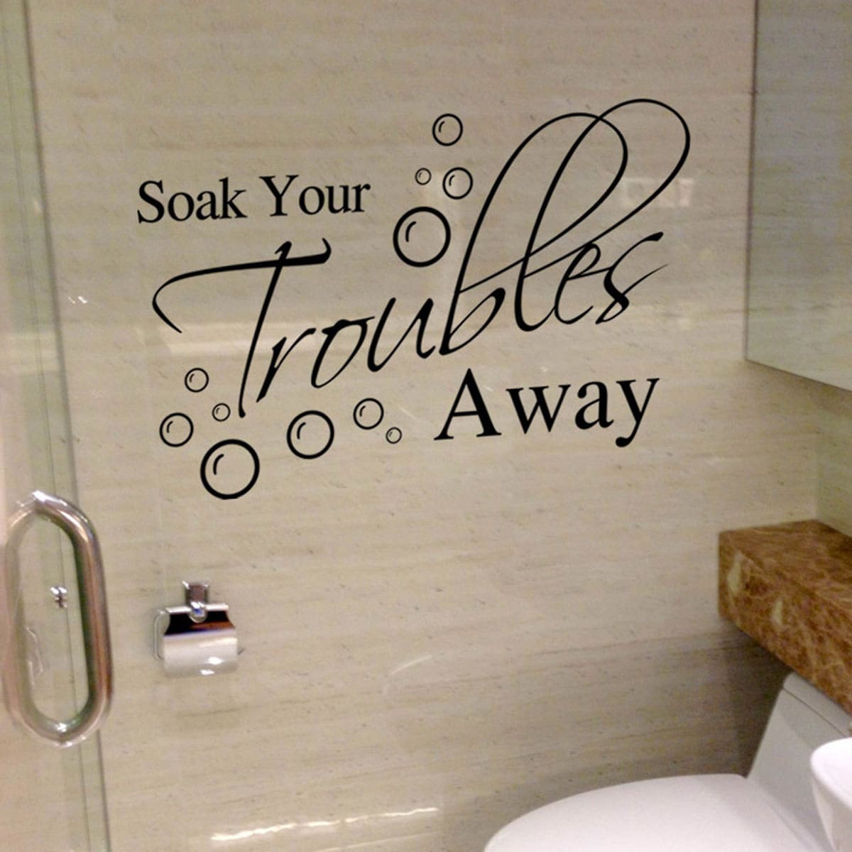 

Letter Graphic Bathroom Wall Sticker