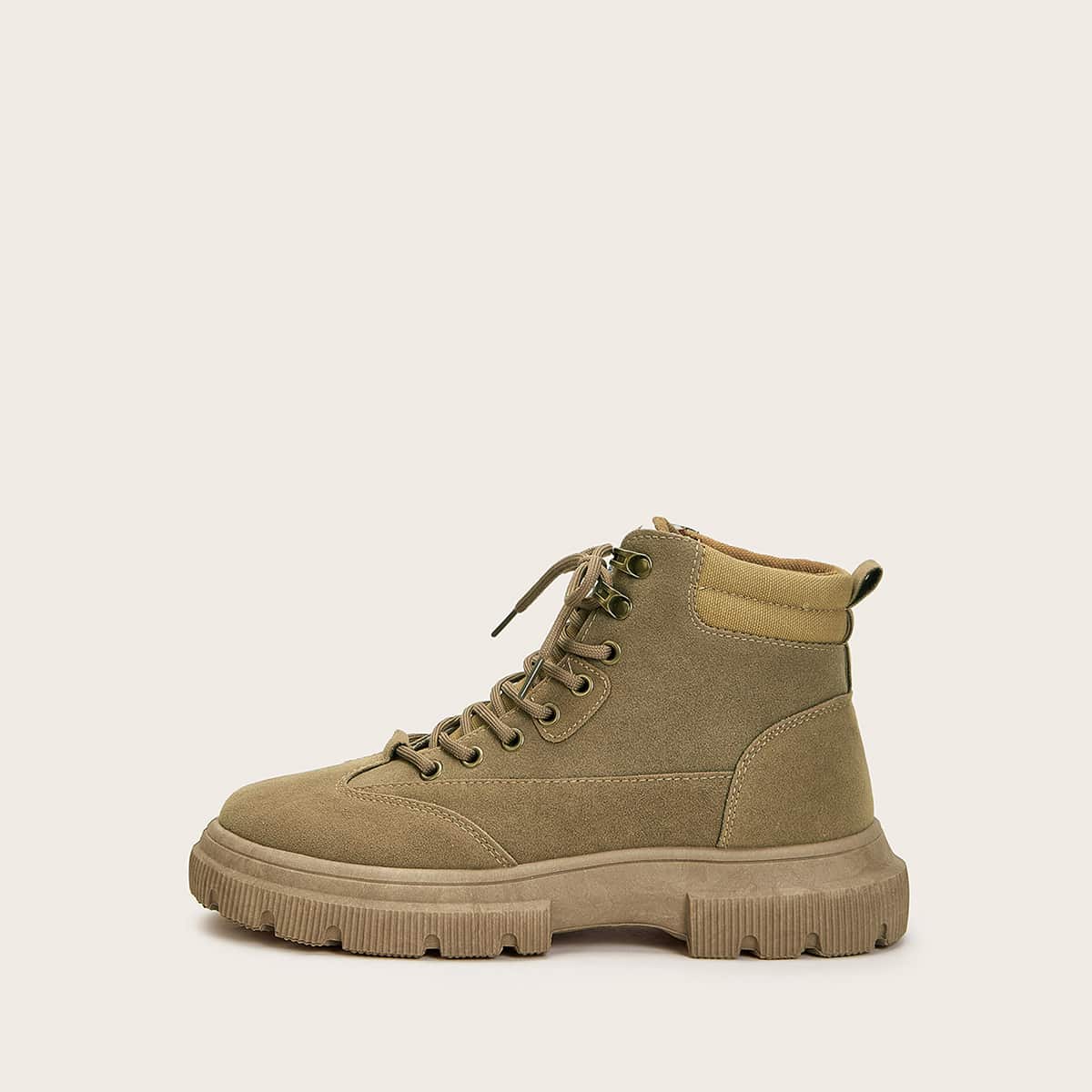 

Guys Lace-up Front Ankle Boots, Khaki
