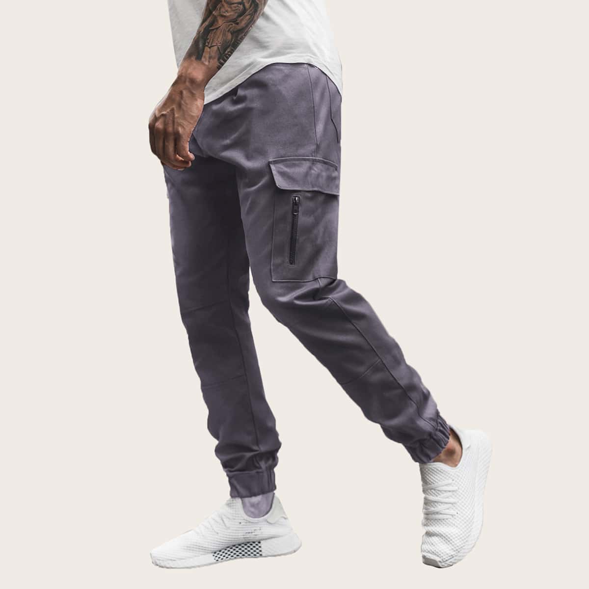 

Guys Pocket Side Cargo Pants, Grey