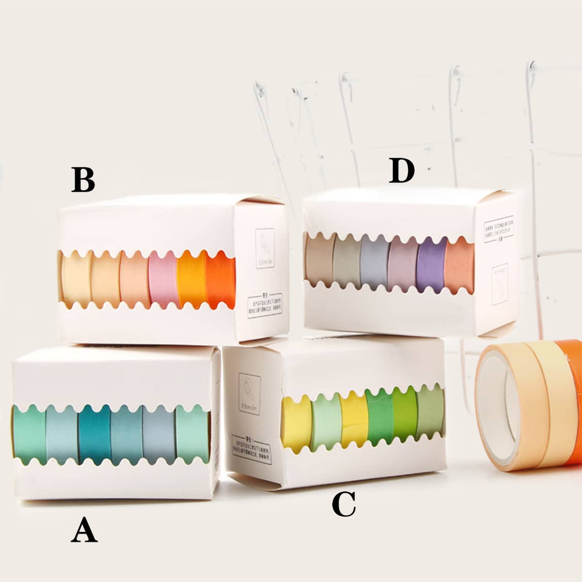 

6rolls 3M Solid Color Masking Tape