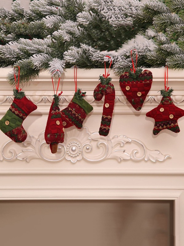 

1pc Christmas Hanging Decoration, Red