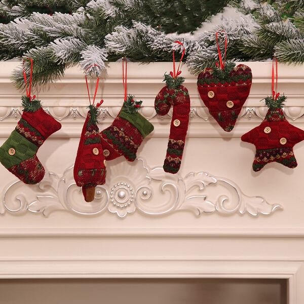 

1pc Christmas Hanging Decoration, Red