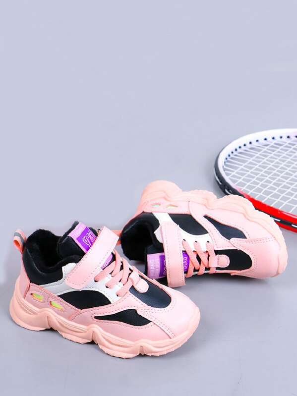 

Toddler Girls Velcro Strap Chunky Sneakers, Pink