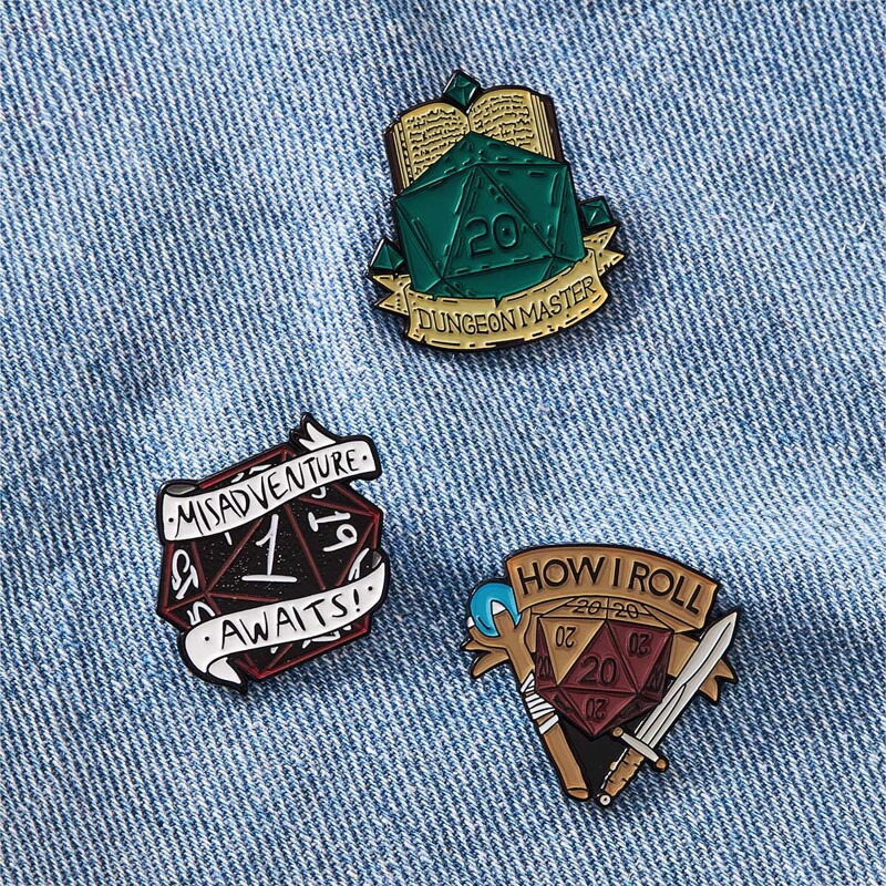 

3pcs Magic World Brooch Set, Multicolor