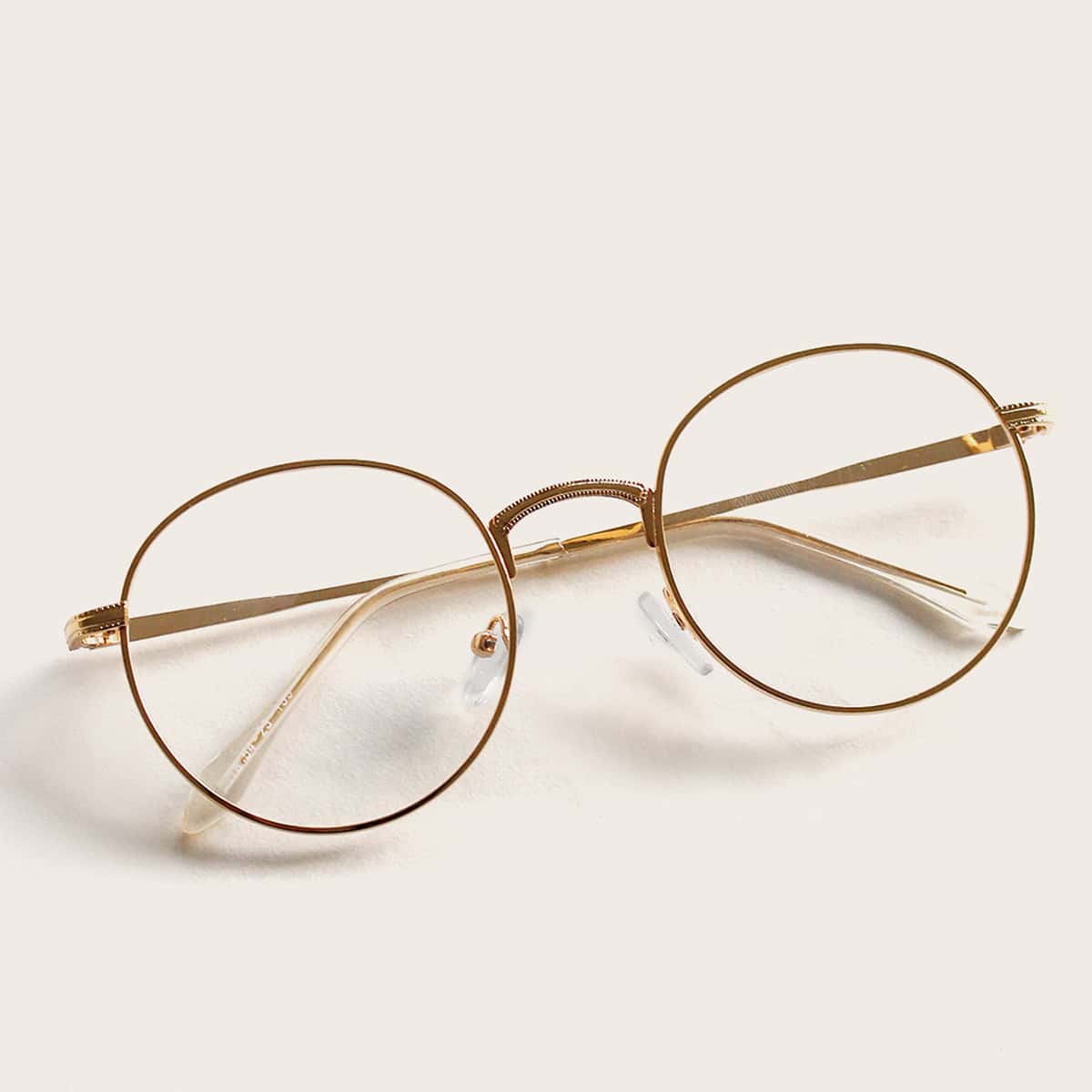 

Round Metal Frame Glasses, Gold