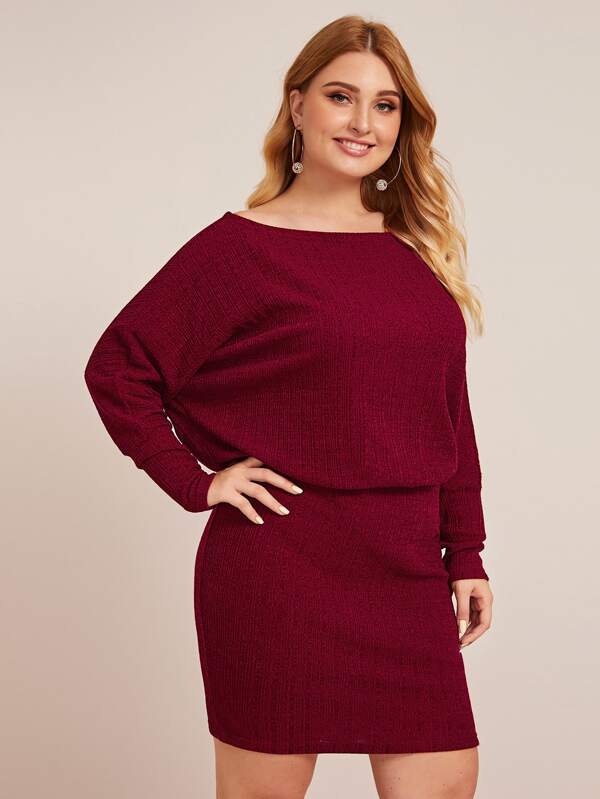 boat neck sweater dress