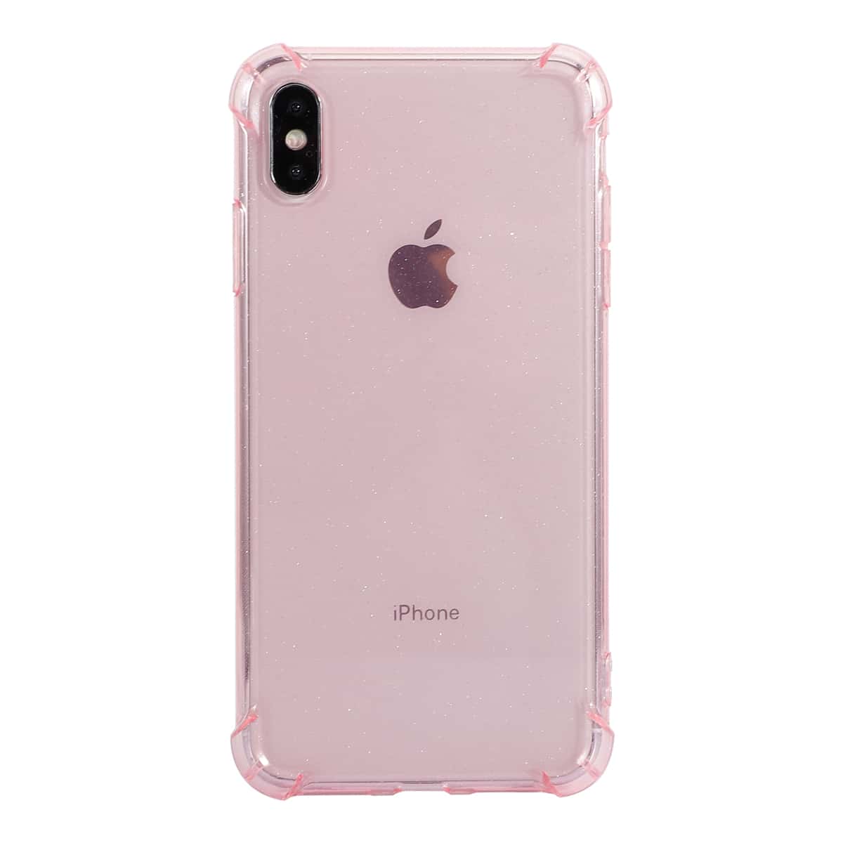 

Transparent Glitter Protective iPhone Case, Pink clear
