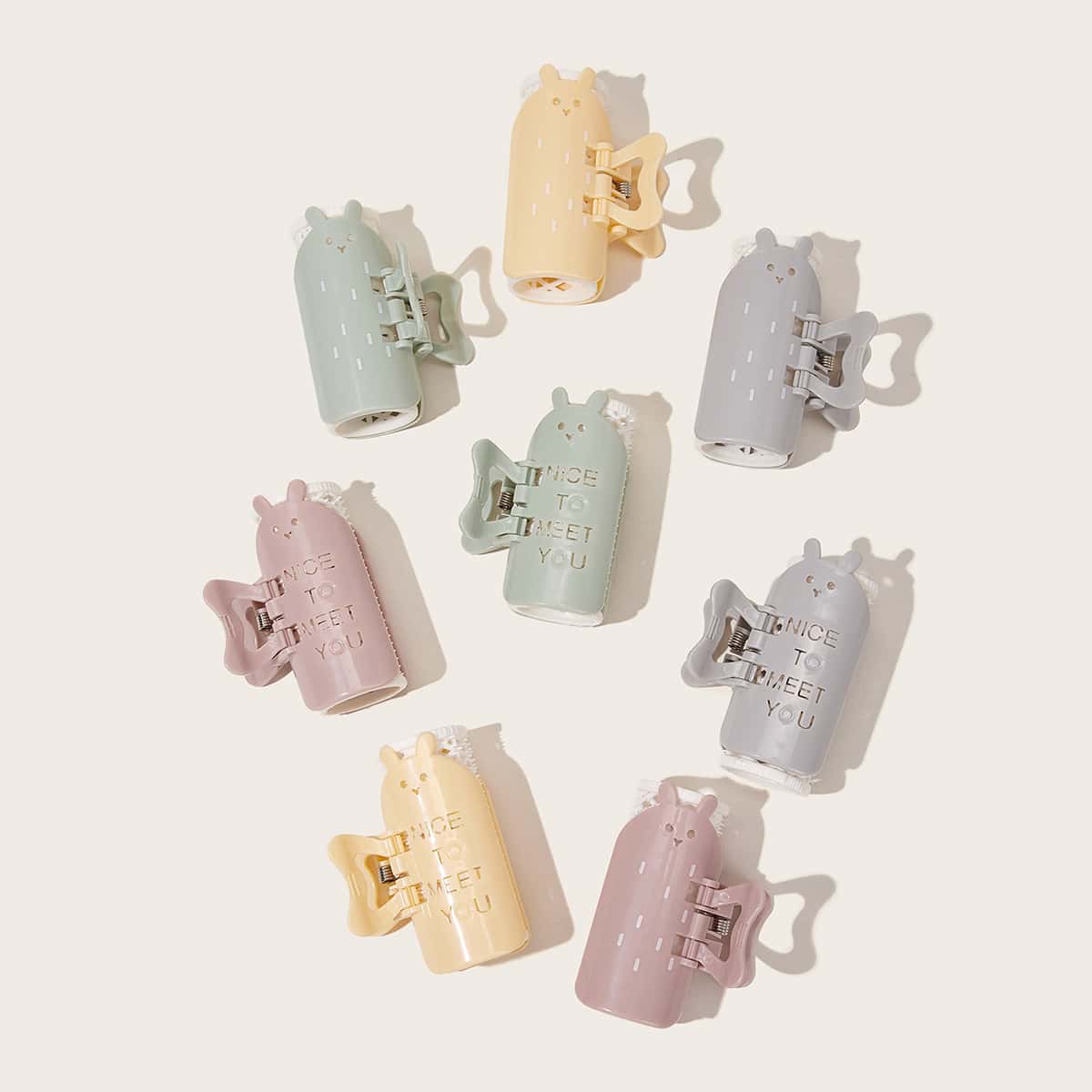 

2pcs Random Color Rabbit Design Hair Curler