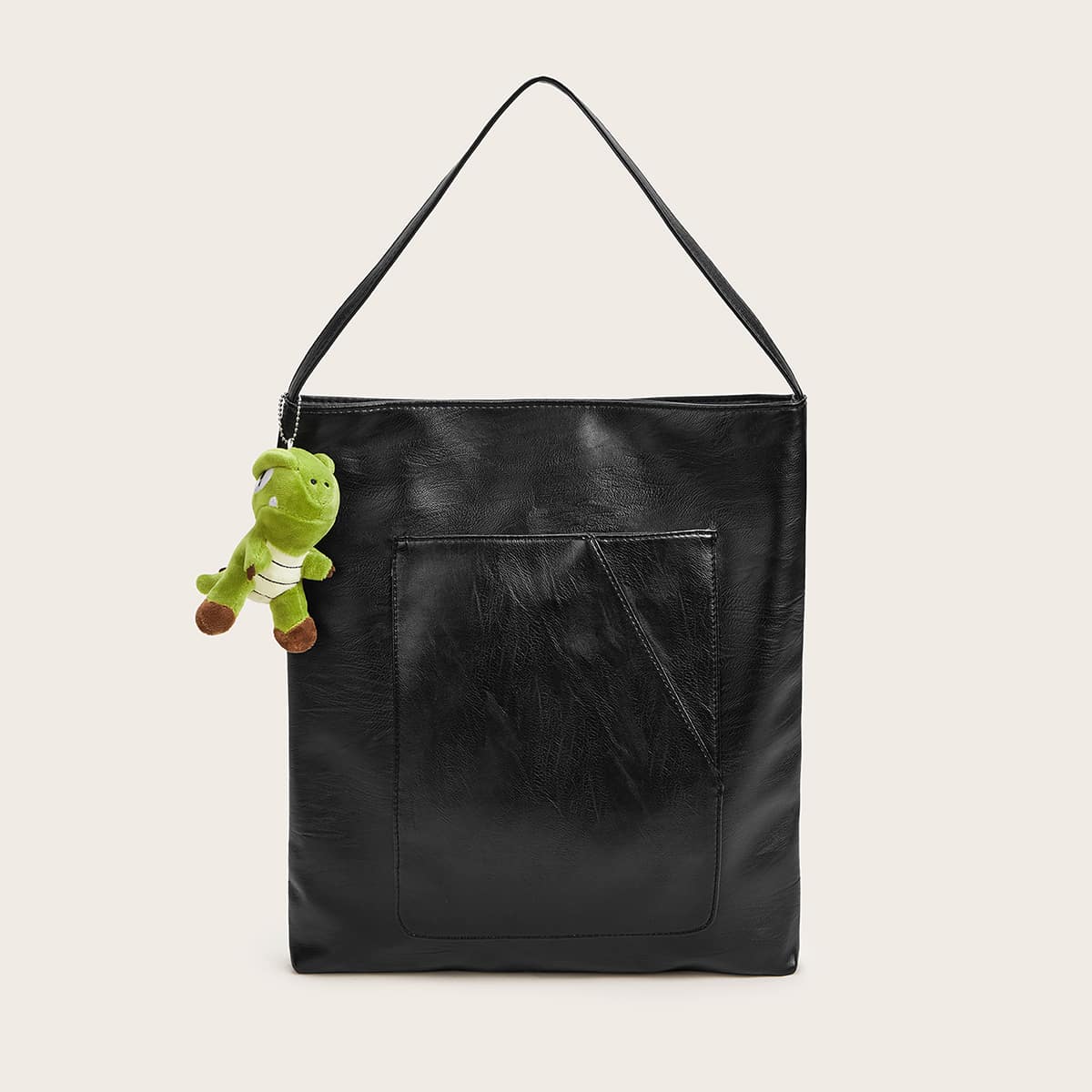 

Dinosaur Decor Tote Bag, Black