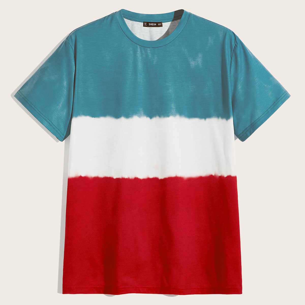 

Guys Short Sleeve Colorblock Tee, Multicolor