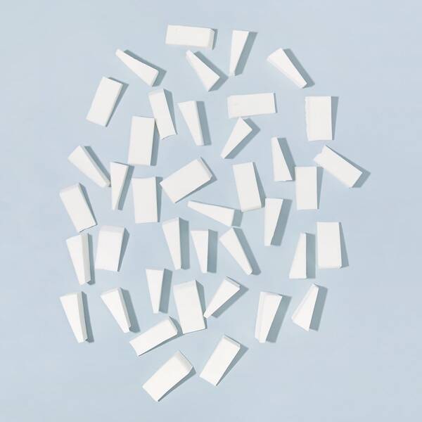

20pcs DIY Triangle Sponge Nail Tool Set, White