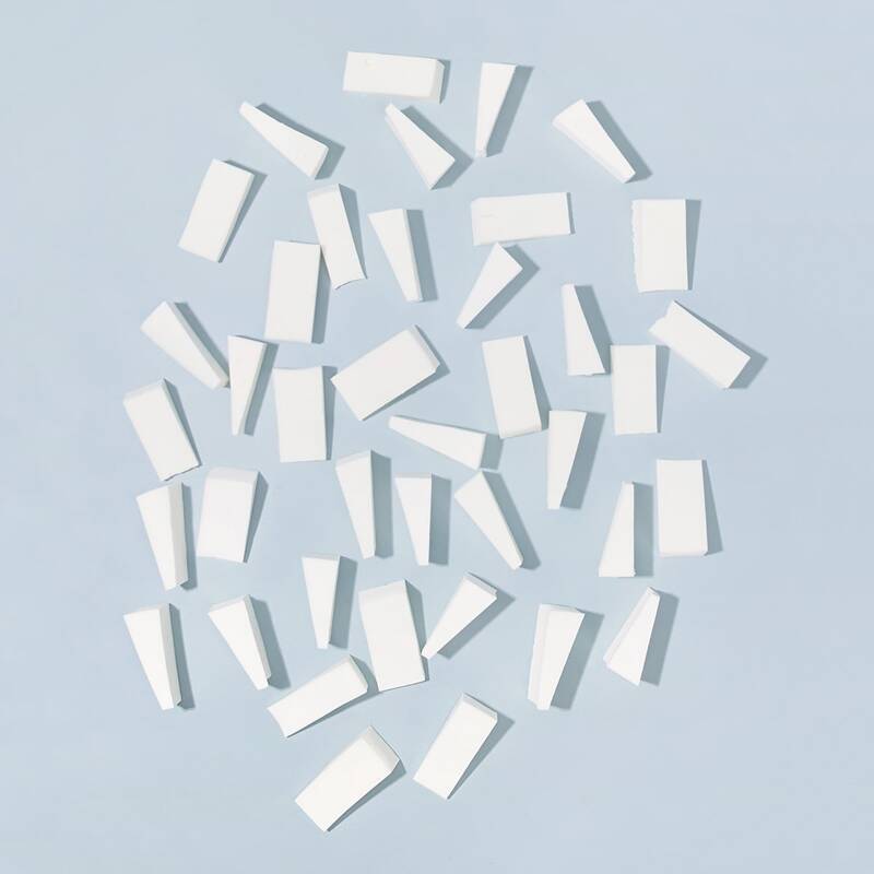 

20pcs DIY Triangle Sponge Nail Tool Set, White