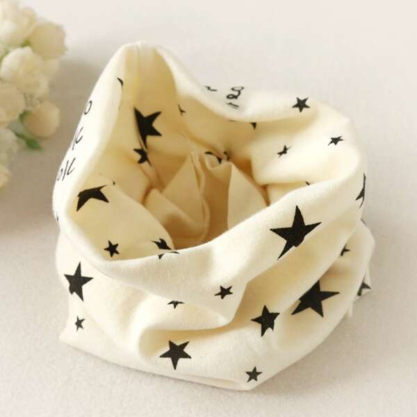 

Toddler Kids Star Pattern Ring Scarf, Multicolor