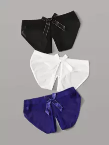 3 件装开裆内裤套装内衣 - 彩色 - 查看 2