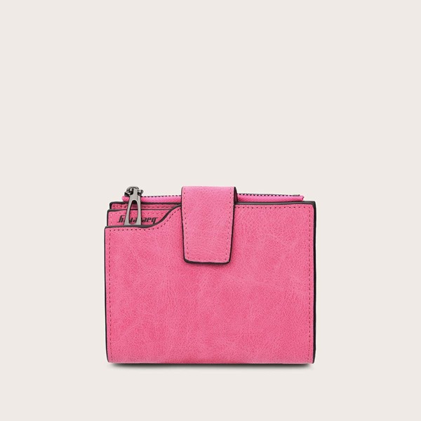 

Fold Over Purse With Card Holder, Pink