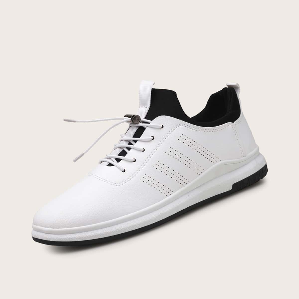 

Guys Wide Fit Perforated Sneakers, White