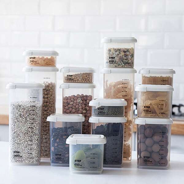 1pc Kitchen Sealed Box, White