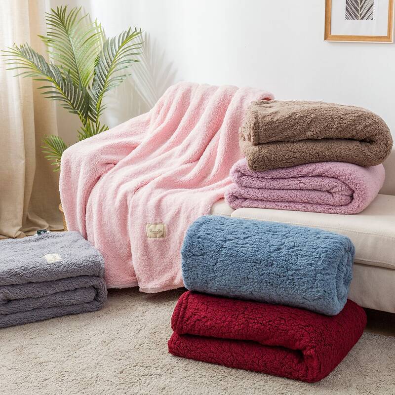 

1pc Solid Soft Blanket, Multicolor