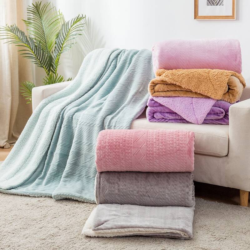 

1pc Solid Soft Warm Blanket, Multicolor