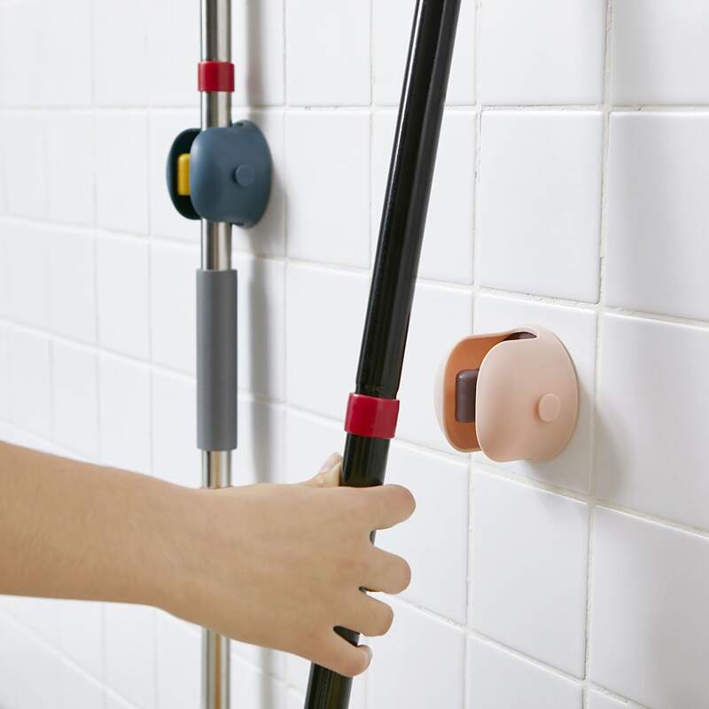 

1pc Wall Mount Mop Hook
