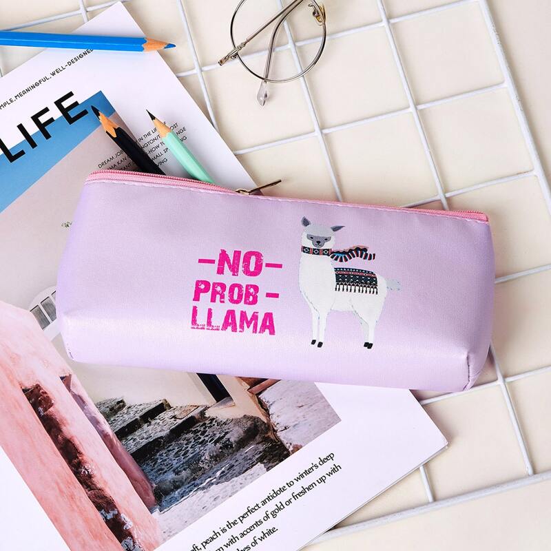 

1pc Alpaca Print Pencil Case