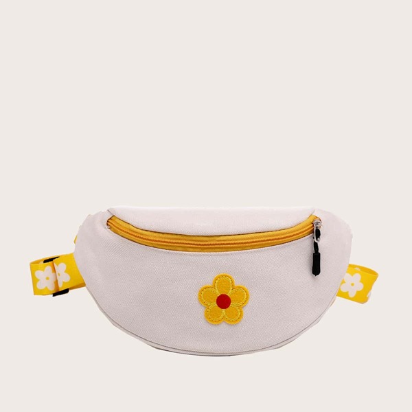 

Girls Floral Decor Fanny Pack, Multicolor