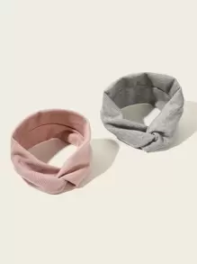 2入組簡約寬髮帶