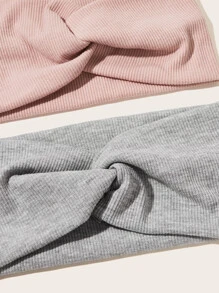 2入組簡約寬髮帶