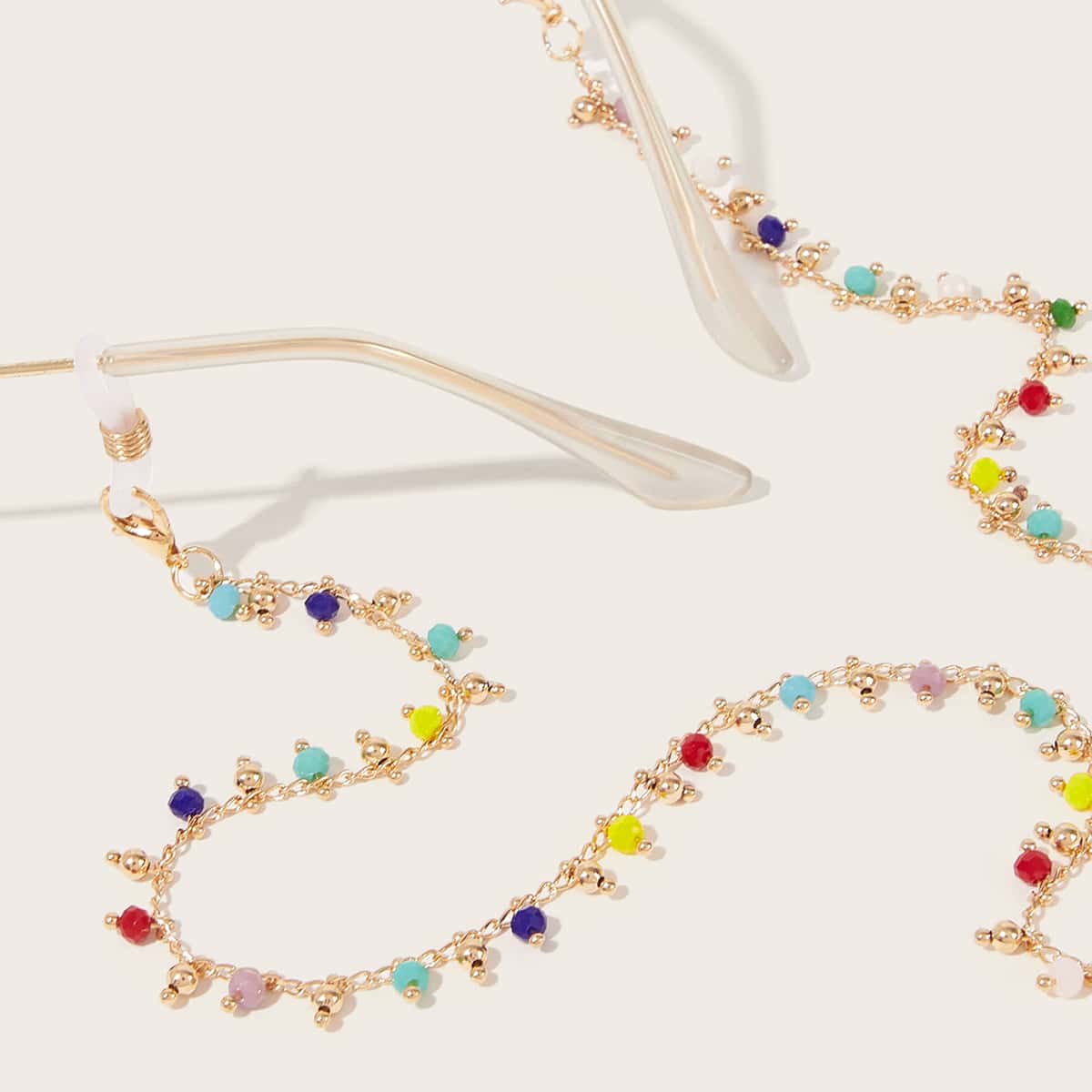 

Bead Charm Glasses Chain, Multicolor