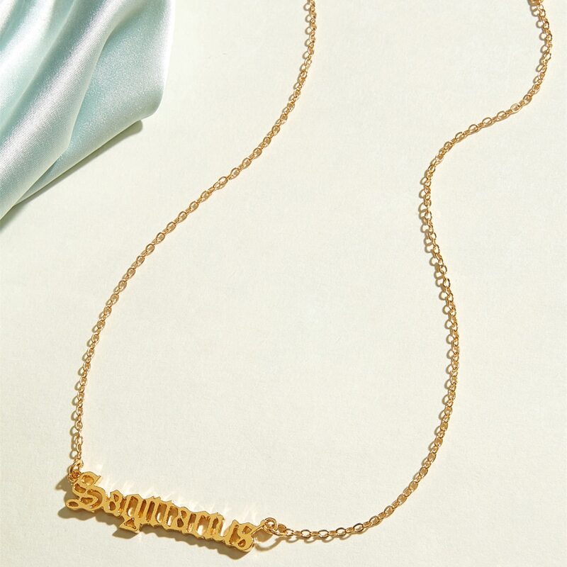 

1pc Sagittarius Charm Necklace, Gold