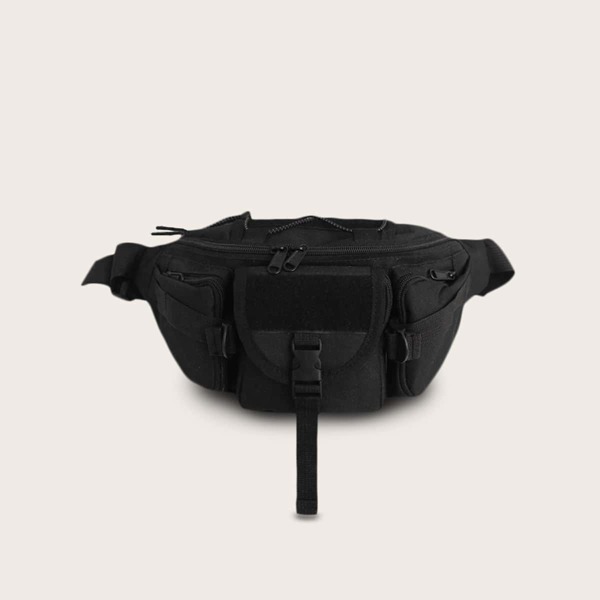 

Men Release Buckle Fanny Pack, Black