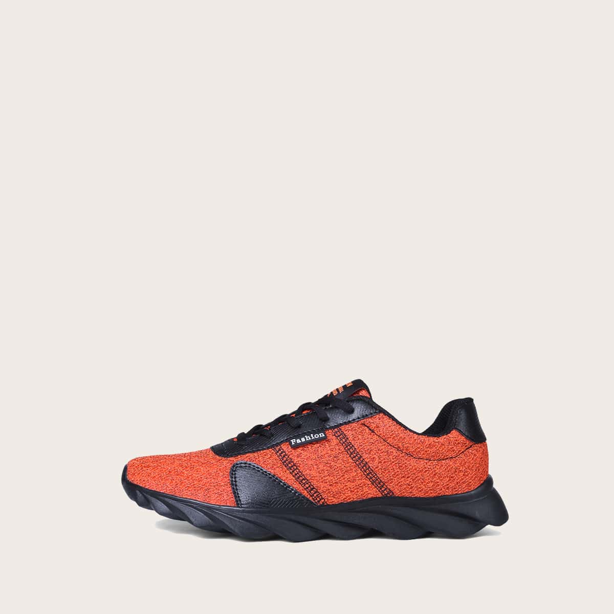 

Guys Stitch Detail Lace-up Front Sneakers, Orange