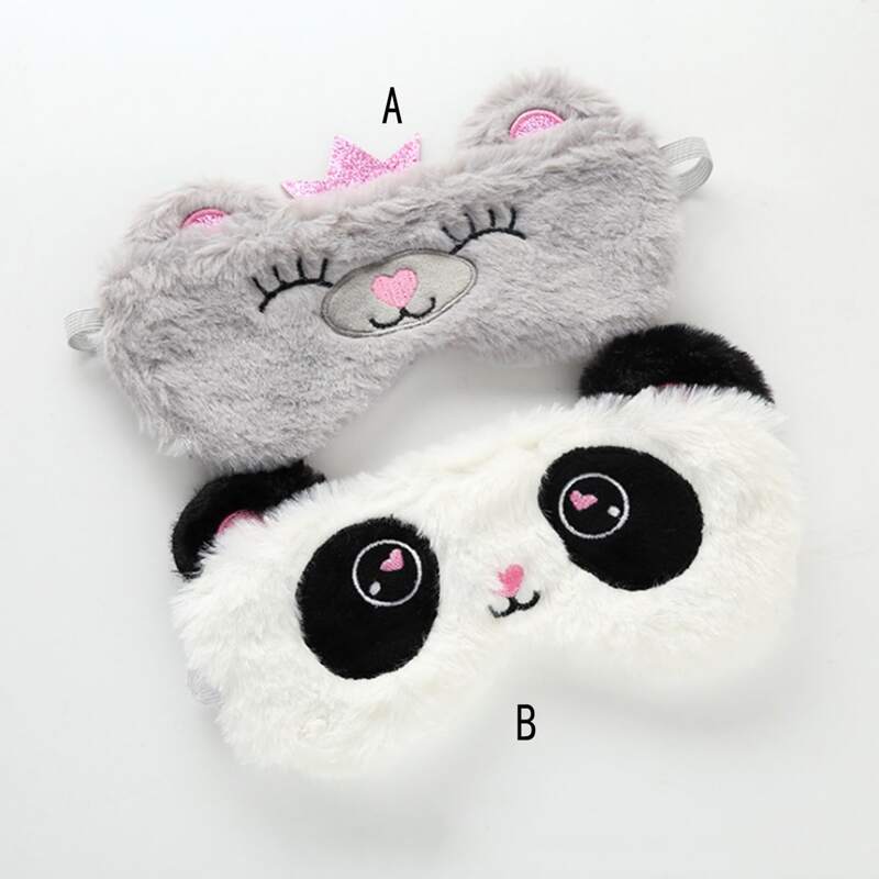 

1pc Cartoon Plush Eye Mask