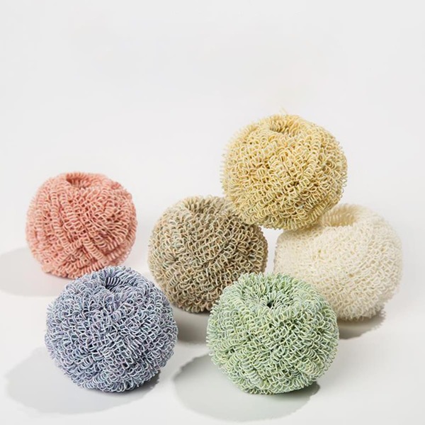 

1pc Random Color Fiber Cleaning Ball, Multicolor