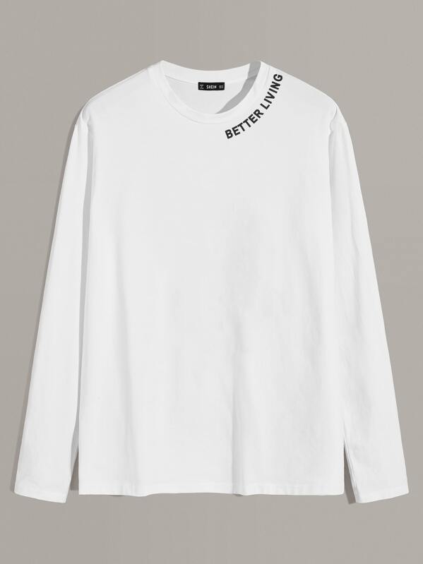 

Men Slogan Graphic Tee, White