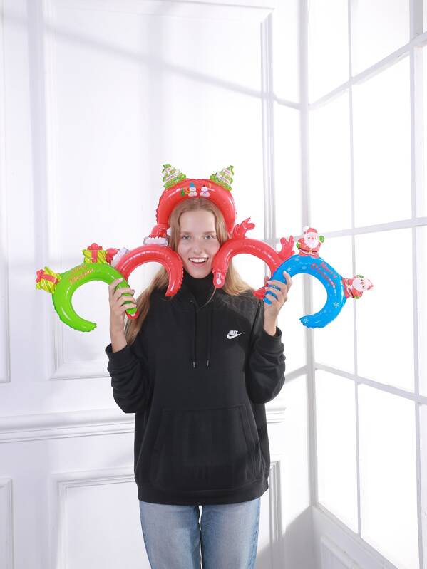 

5pcs Christmas Decorative Balloon Headband, Multicolor