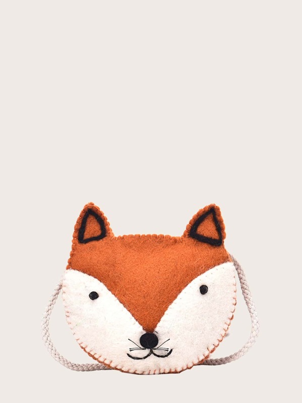 

Girls Fox Design Crossbody Bag, Multicolor