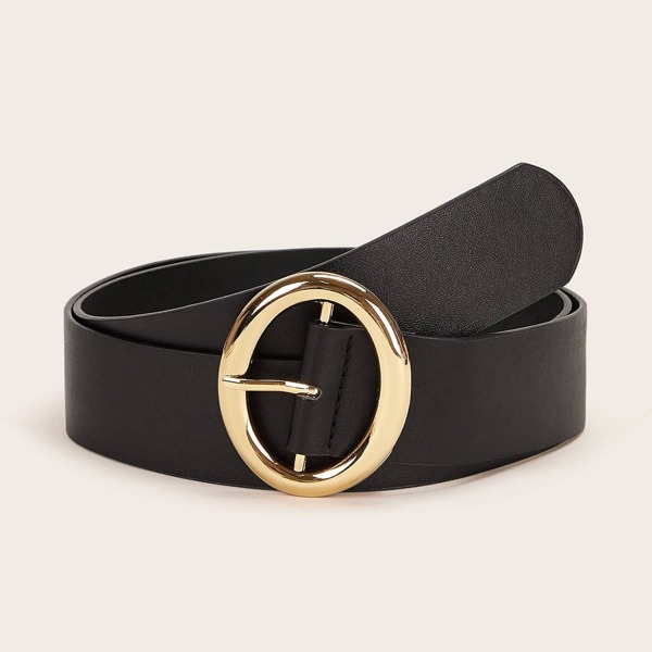 

O-ring Buckle Belt, Black