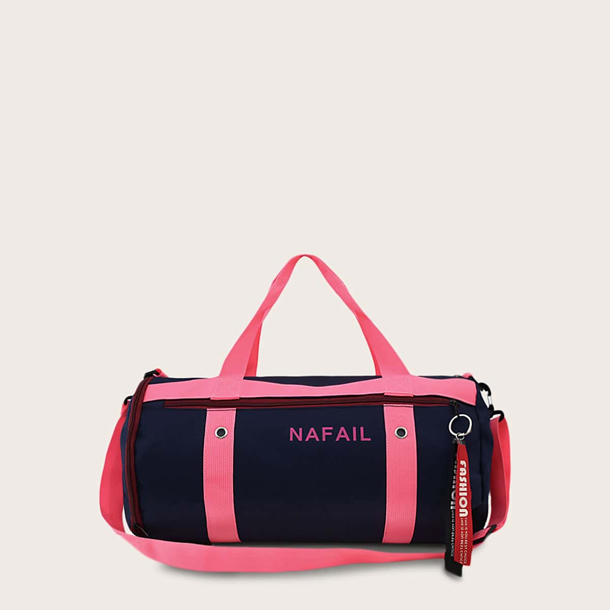 

Letter Graphic Duffle Bag, Multicolor