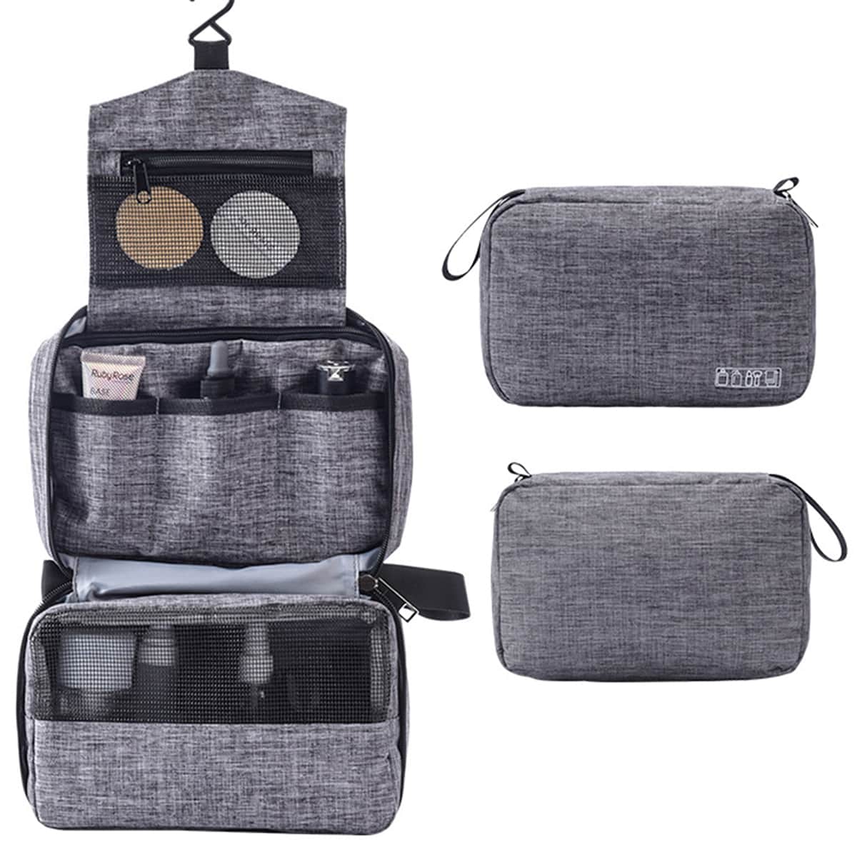 

1pc Foldable Travel Storage Bag With Hanging Hook, Multicolor