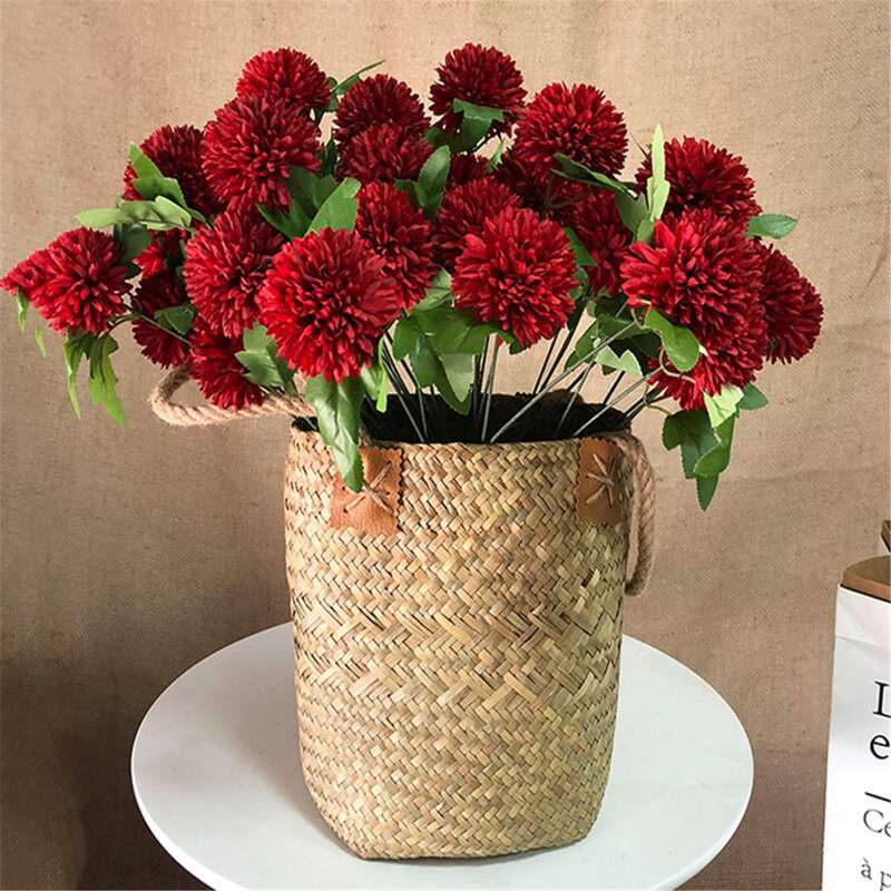 

1 Branch Artificial Dandelion, Red