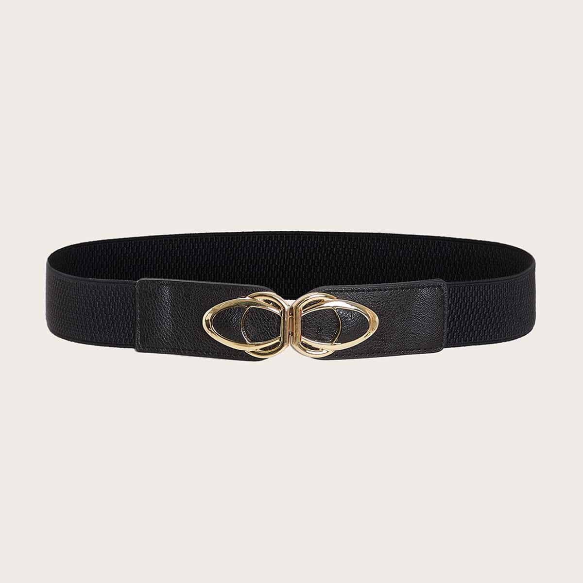 

Metal Buckle Belt, Black