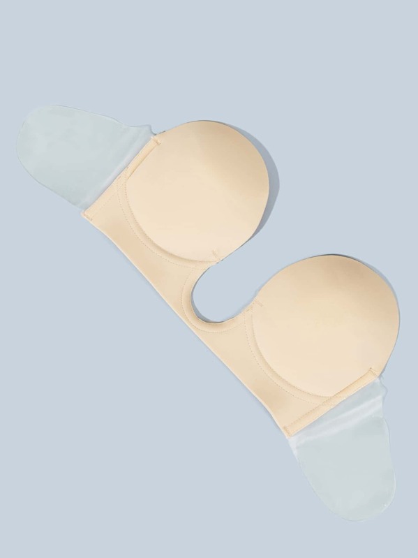 

1pc Plus Self Adhesive Bra, Nude