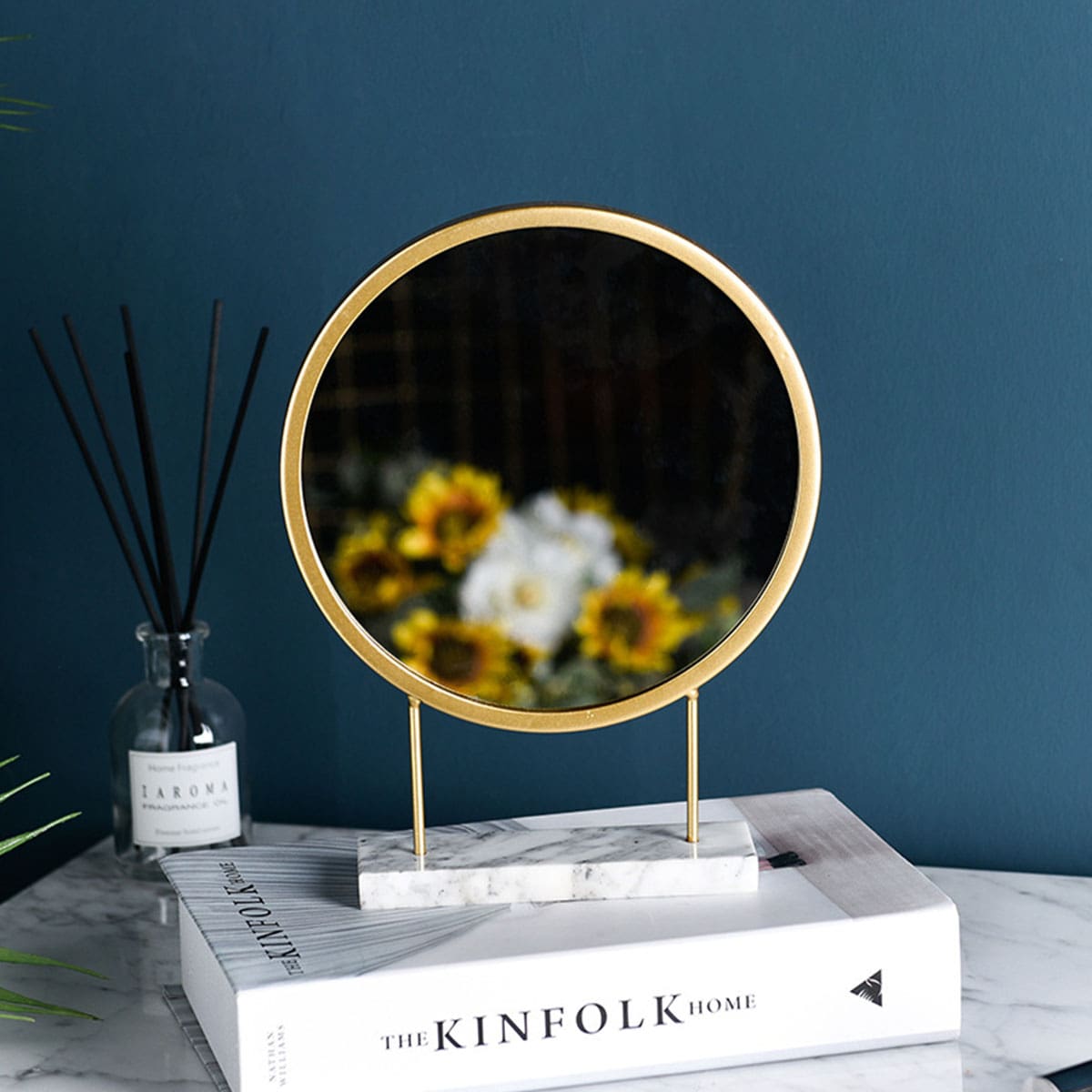 

Marble Pattern Base Mirror Decoration
