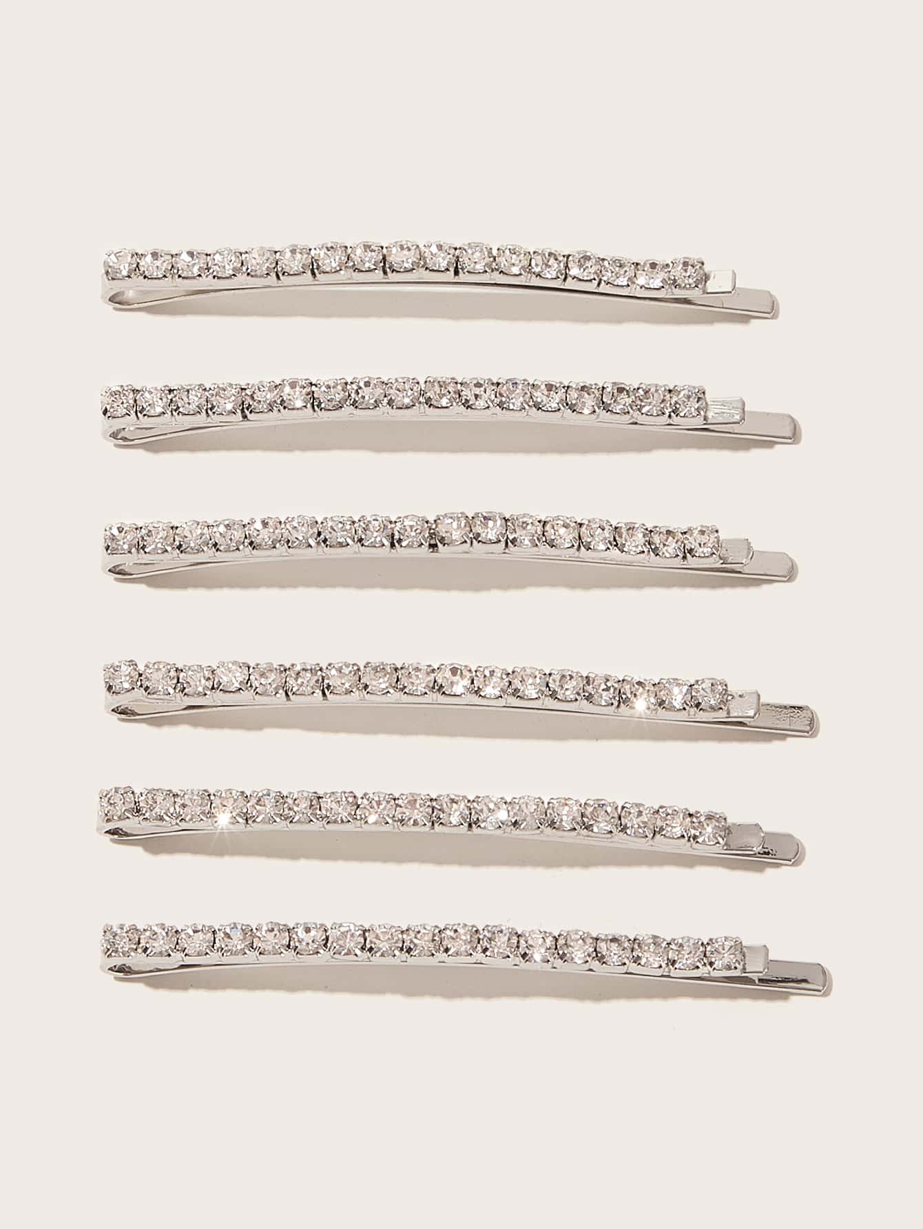 6pcs Rhinestone Decor Hair Clip For Daily Casual Outing Wear Royal Y2k Claw Clips Hair Claws Hair Barrettes, School Stuff, Hair Accessories, Head Accessories, Hairpin