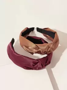 2入組結飾裝飾髮箍 - 彩色 - 查看 1