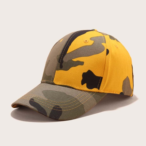 

Men Camo Pattern Baseball Cap, Multicolor