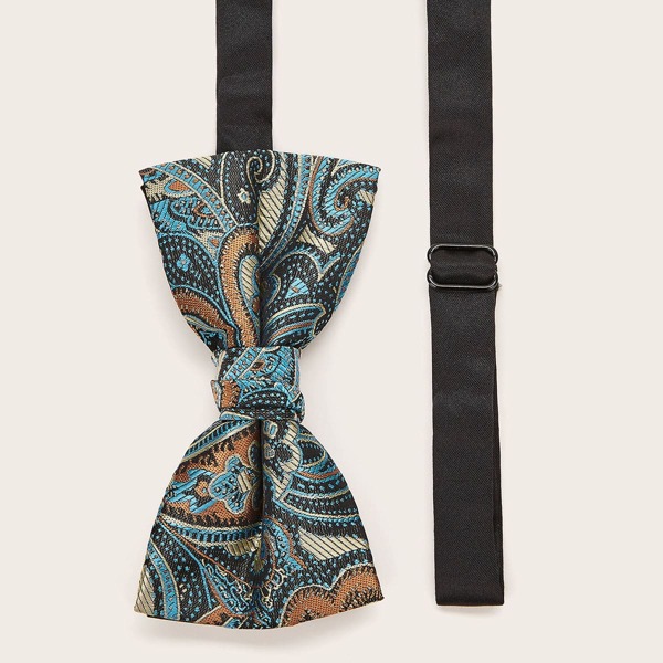 

Men Paisley Pattern Bow Tie, Multicolor